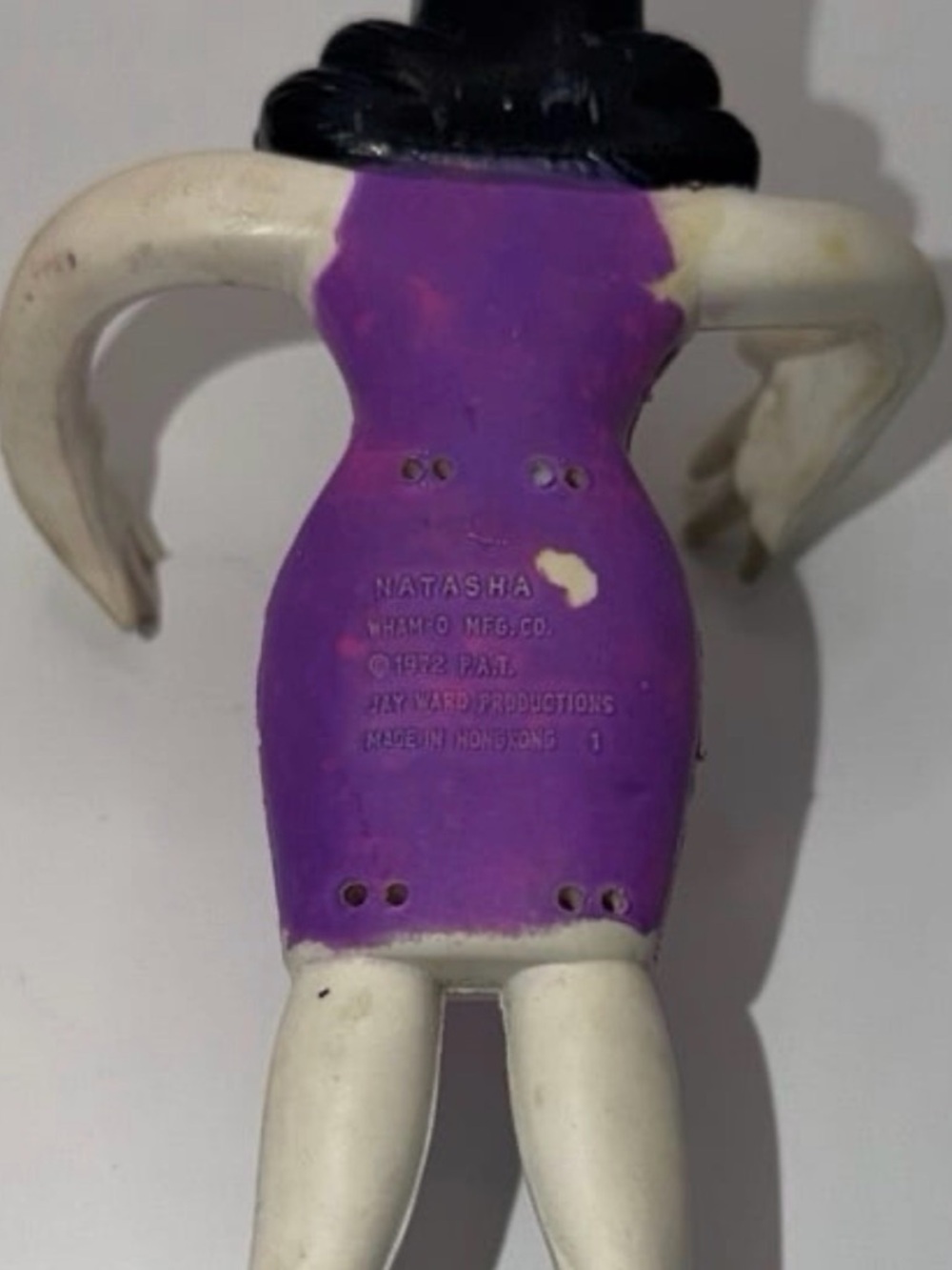 Vintage Natasha Fatale Bendable Rubber Figure From The Rocky & Bullwinkle Show - Picture 3 of 3